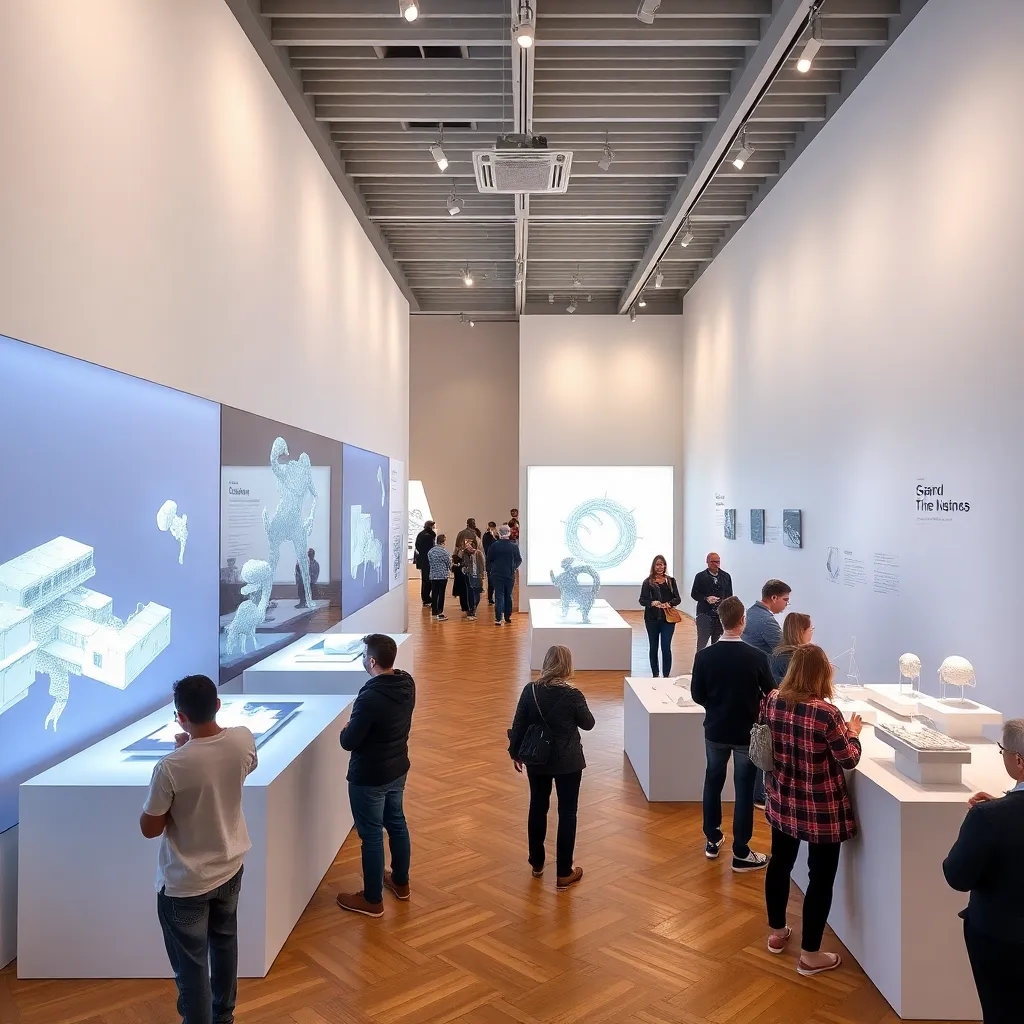 Exposición de diseño 3D en Madrid mostrando proyectos innovadores